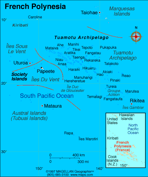 map French Polynesia