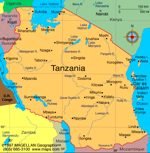 map Tanzania